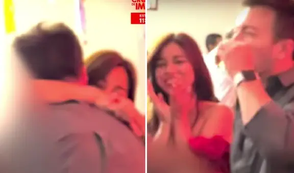 ¡Ya no se esconden! Julián Zucchi y Priscila Mateo son captados muy felices y besándose en fiesta