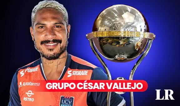 ¡Paolo Guerrero al grupo A! César Vallejo ya conoce a sus rivales para la Copa Sudamericana