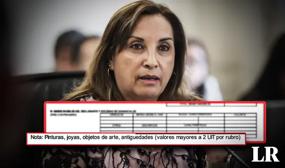 Dina Boluarte: Contraloría establece que relojes y joyas deben consignarse en declaración jurada