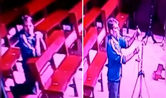 Pueblo Libre: delincuente fingía rezar para robar un celular en iglesia