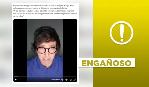 Mensaje de Javier Milei contra régimen cubano se grabó antes de ser presidente de Argentina