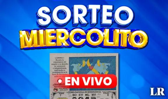 Lotería de HOY EN VIVO, Telemetro: resultados del Sorteo 'Miercolito de oro', 20 de marzo