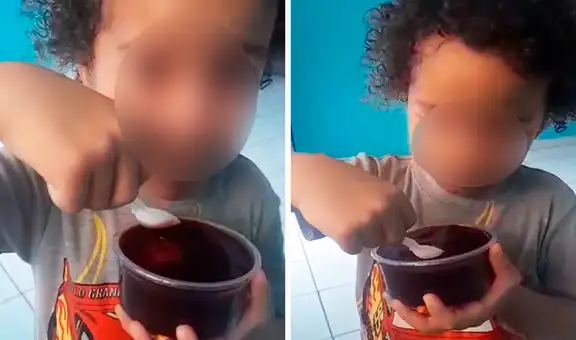 Niño venezolano queda encantado con mazamorra de Perú y su madre pide la receta: ¿Me la pasan?