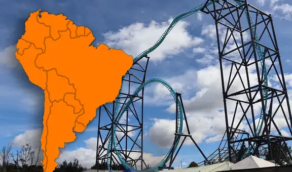 Así es la montaña rusa más alta de Sudamérica: mide 47 metros y medio de altura y corre a 100 km/h