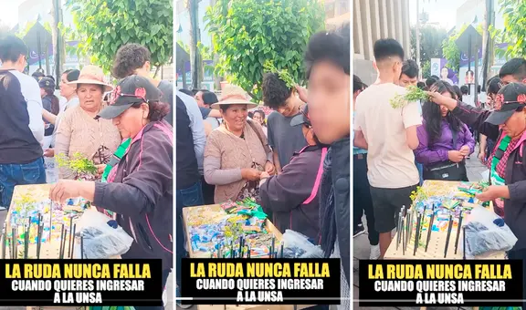 Emprendedora en Arequipa vende ruda en puerta de la UNSA: ¿Amuleto para garantizar el ingreso?