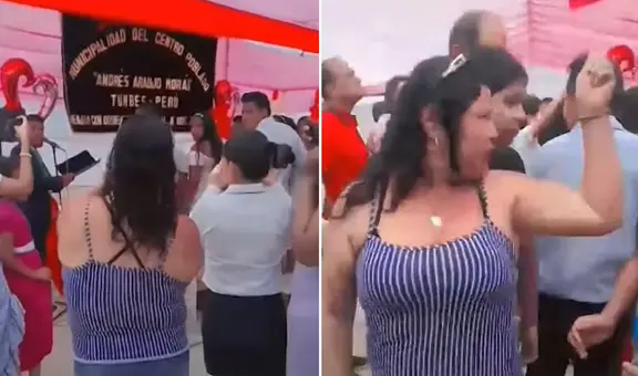 Mujer interrumpió matrimonio de su expareja y hace revelación: "Tiene 3 hijos conmigo y una nieta"