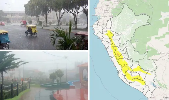 Senamhi advierte fuertes lluvias, nieve y granizo hasta el 24 de marzo en Lima y 17 regiones: ¿cuáles son?