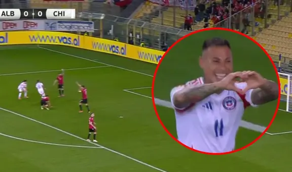 ¡El primero de la era Ricardo Gareca! Eduardo Vargas anotó golazo para el 1-0 de Chile ante Albania