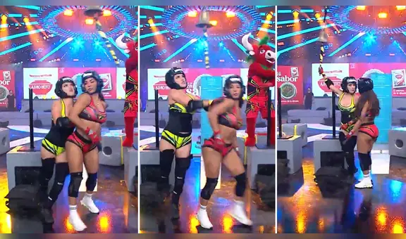 Rosángela Espinoza propinó fuerte empujón a Karen Dejo en 'EEG' y así reaccionó la combatiente