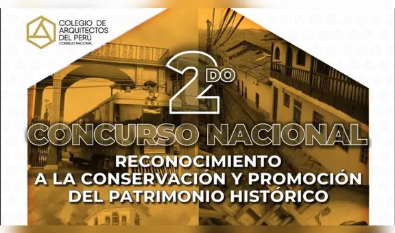 Convocatoria al Concurso Nacional de Conservación y Promoción del Patrimonio Histórico en Perú
