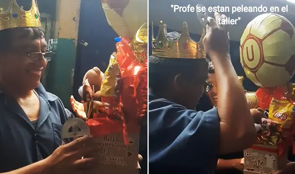 Estudiantes peruanos conmueven a su profesor con tierno gesto: “Sin duda, el mejor”