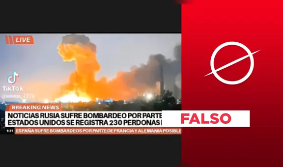 Foto de explosión no muestra un reciente “bombardeo de EE. UU. a Rusia”