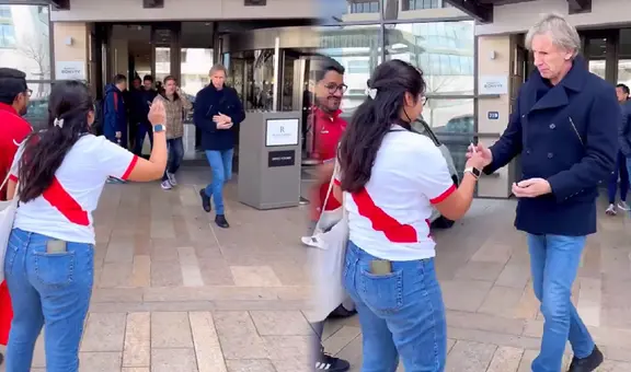 Ricardo Gareca tuvo un tierno gesto con hincha peruana que lo visitó en Francia antes del partido de Chile