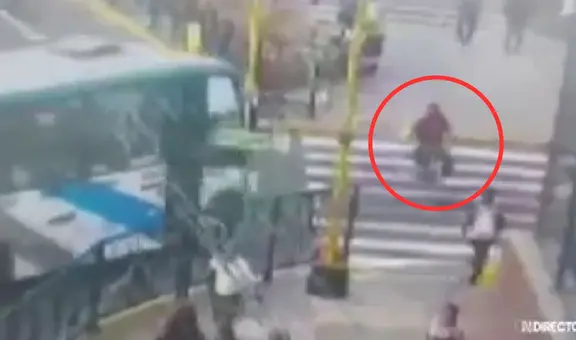 Miraflores: ciclista fallece en el óvalo Higuereta tras ser atropellado por bus