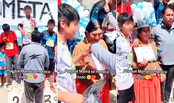 Joven gana una competencia y pide que entreguen medalla a su madre: “Ella se merece todo”