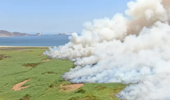 Incendio forestal en Áncash: no logran controlar siniestro desde hace 5 horas en Chimbote