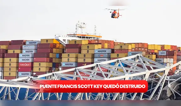Francis Scott Key: ¿qué se sabe de los sobrevivientes tras el derrumbe del puente de Baltimore?