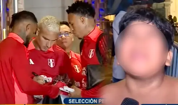 Niño denuncia robo de su camiseta firmada por la selección peruana durante el banderazo