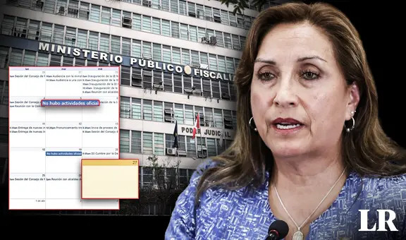 Dina Boluarte no tenía actividad oficial en el horario que fue citada por la Fiscalía