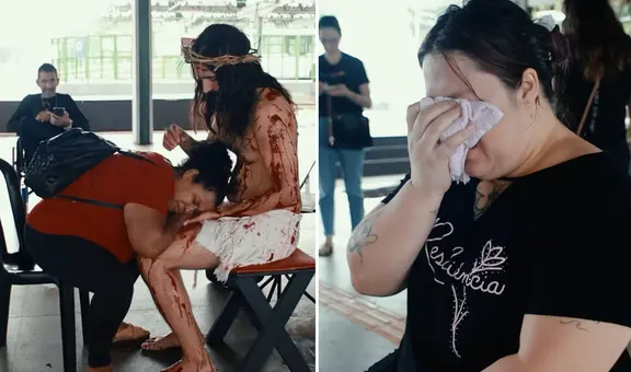 Dramatización de Jesucristo en Brasil conmovió a transeúntes: “Una experiencia que nunca olvidaré”