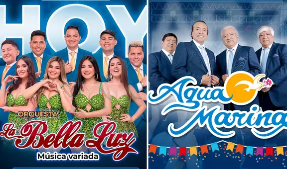 Conciertos este fin de semana: La Bella Luz, Agua Marina y otros eventos de marzo