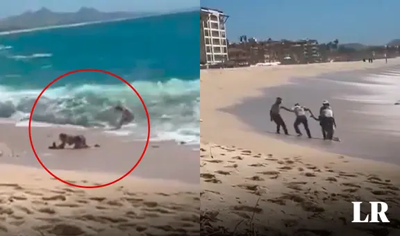 Salvados de morir: turistas estadounidenses son rescatados del mar en Baja California Sur