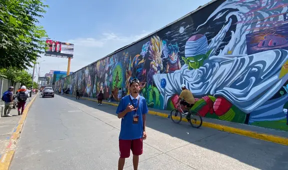 La historia de Pedro Urrutia, el grafitero del mural de 'Dragón Ball' en homenaje a Akira Toriyama