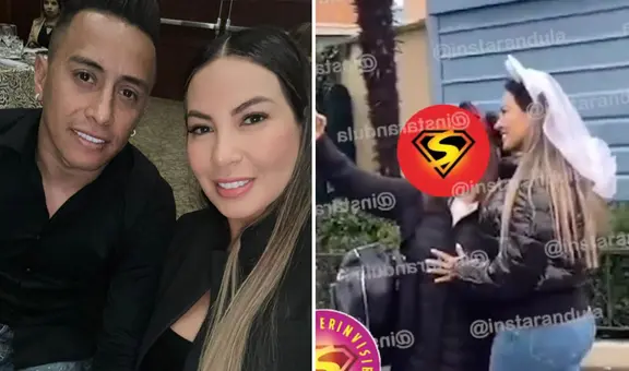 Pamela López es captada con velo de novia en Disneyland París tras viaje con Christian Cueva