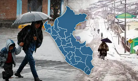 Senamhi advierte fuertes lluvias y nevadas en Lima y 18 regiones del Perú hasta el miércoles 3 de abril
