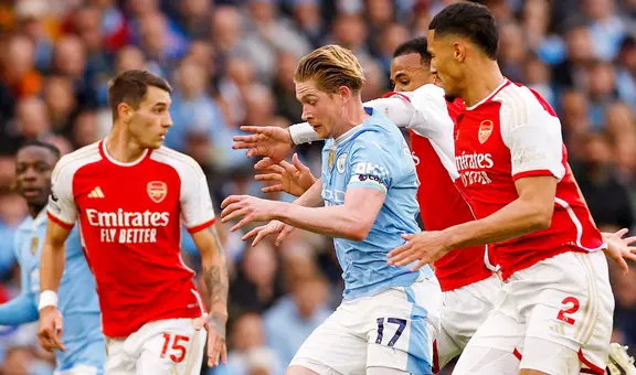 ¡Mano a mano! Manchester City empató 0-0 ante Arsenal y siguen en la pelea por la Premier League