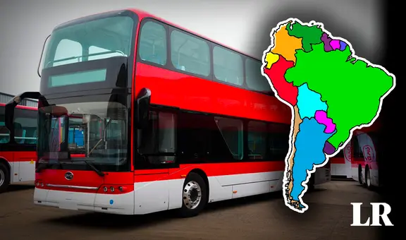 El ÚNICO país de Sudamérica con transporte público eléctrico de 2 pisos: la 2.ª flota más grande del mundo