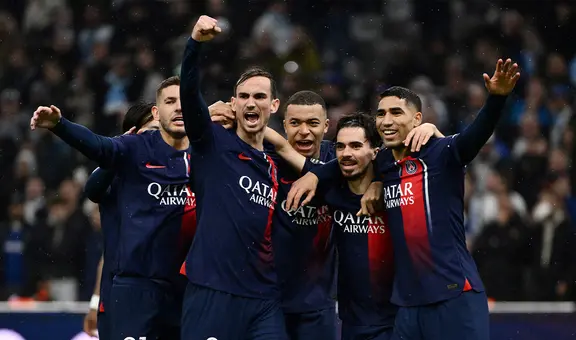 PSG venció por 2-0 al Olympique de Marsella por la Ligue 1 de Francia