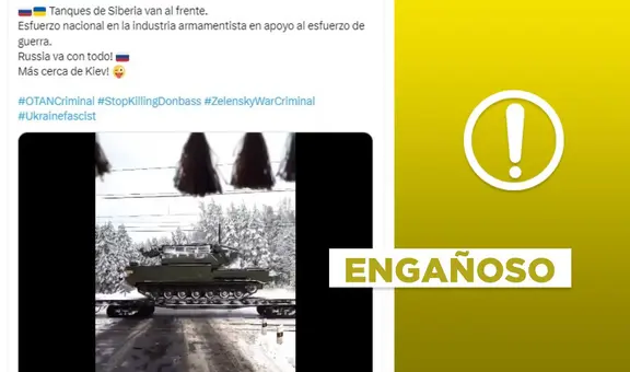 Video no muestra reciente incorporación de "tanques de Siberia" al Ejército de Rusia