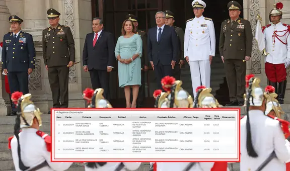 Registro de visitas de Palacio no reportó los ingresos de reuniones que tuvo Dina Boluarte