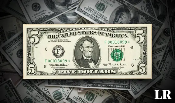 Este es el billete de 5 DÓLARES que puedes vender por US$2.000 en Estados Unidos