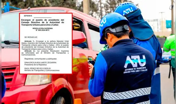 MTC designa a Marybel Vidal Matos como la nueva presidenta de la ATU