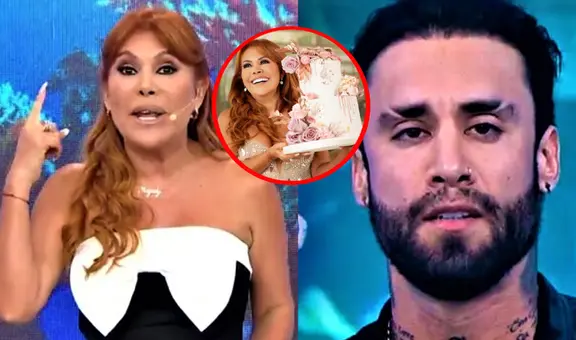 Magaly confronta a Jota Benz por señalar que su torta de cumpleaños era por canje: ¿qué dijo?