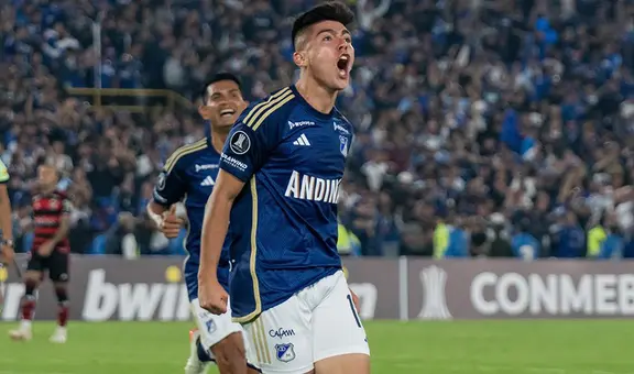 Con 10 jugadores, Millonarios rescató un empate como local ante Flamengo por Copa Libertadores