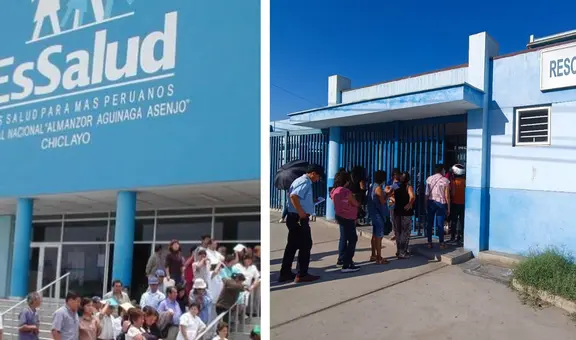 Chiclayo: decenas de asegurados forman colas en los exteriores de EsSalud