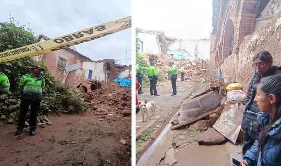 Casona ubicada a metros de la plaza Mayor de Cusco colapsa: 7 familias damnificadas solicitan ayuda