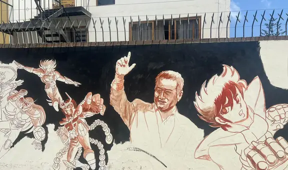 Vecino pinta mural de Caballeros del Zodiaco en su casa y Municipalidad de San Borja pide sus descargos