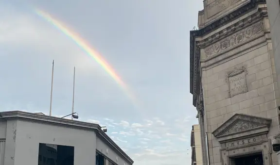 Arcoíris en Lima: fenómeno sorprende a ciudadanos tras ligera lluvia en varios distritos