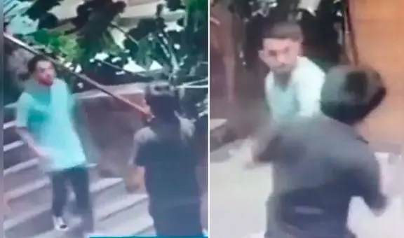 Miraflores: hombre golpeó brutalmente a vigilante de edificio porque le pidió que mueva su auto