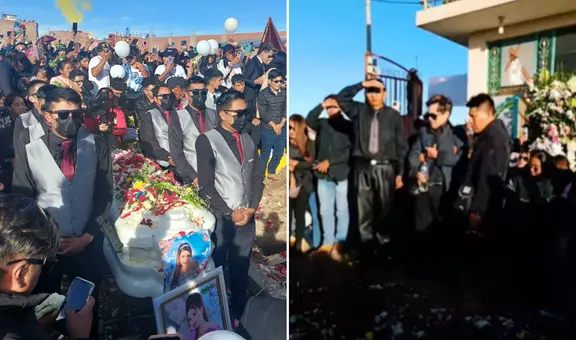 Esposo de Muñequita Milly se despide entre lágrimas en entierro: "Hoy se va el amor de mi vida"