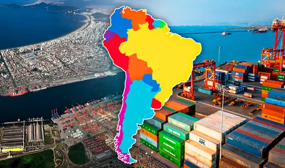 El país de Sudamérica con el mayor puerto marítimo de 2024 y supera a Perú y Colombia