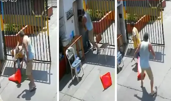 Sujeto golpea brutalmente a vigilante en Santa Anita: vecinos reportan que no es la primera vez