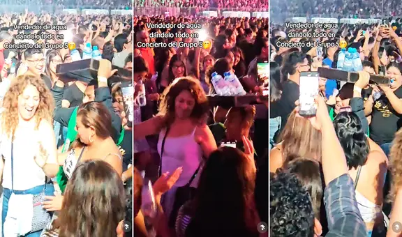 Grupo 5 en Estadio Nacional: vendedor de agua saca los pasos prohibidos a ritmo de ‘La culebrítica’
