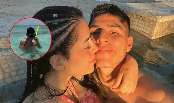 Piero Quispe y su novia Cielo Berríos disfrutan de exótica playa en Tulum y comparten tiernas fotos