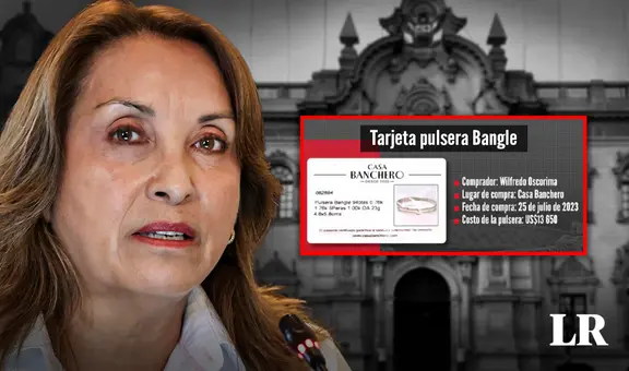 Dina Boluarte: Fiscalía encontró tarjeta de compra de pulsera Bangle valorizada en US$13.650 en su casa