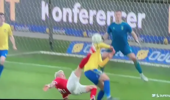 ¡Golazo de chalaca de Sonne! El 'Vikingo' se lució con sensacional tanto en la Superliga danesa